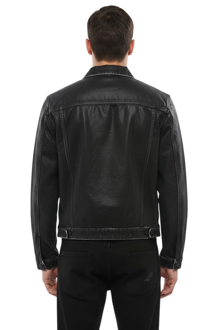 Black Shirt Collar Jacket 2