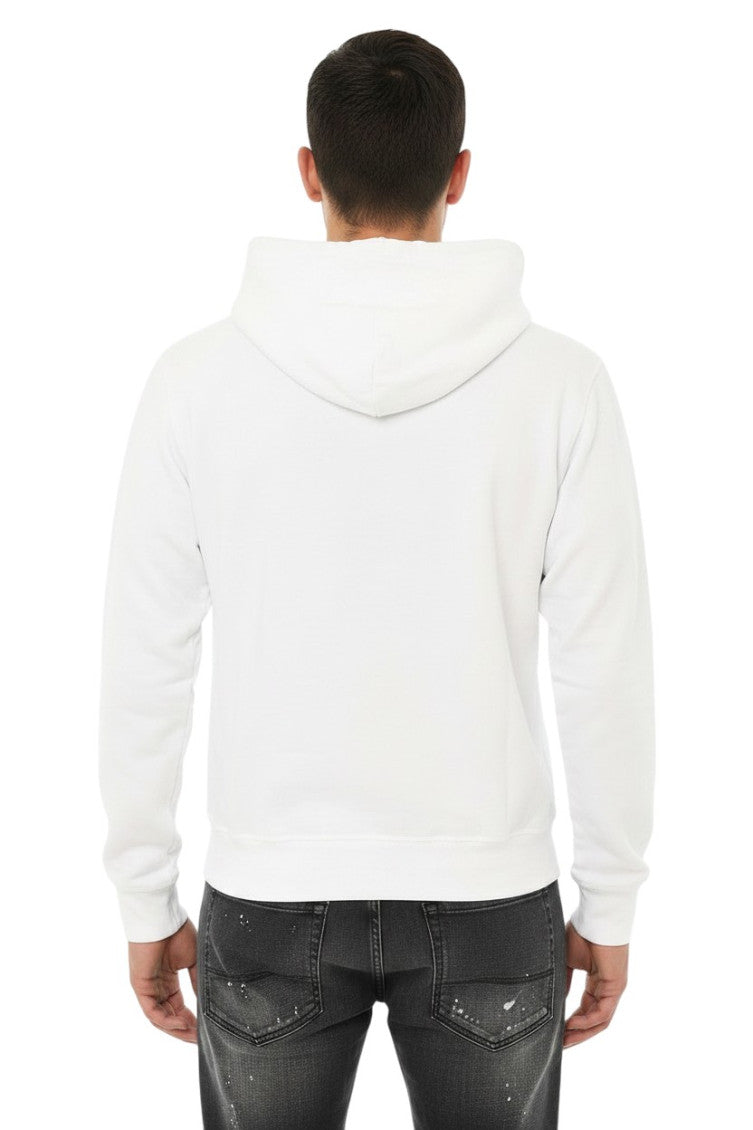 White Graphic Logo Hoodie 2