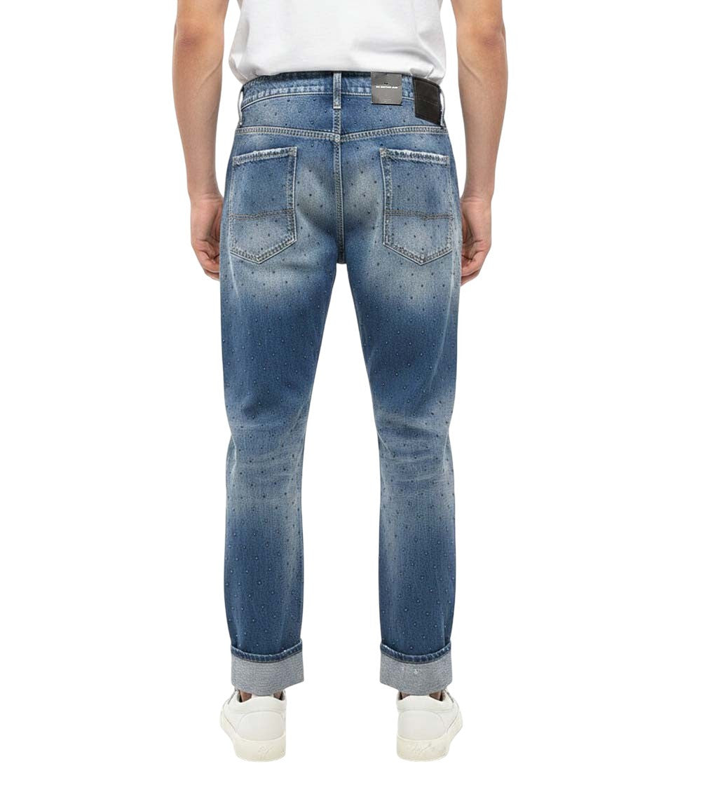Navy Blue Mid Rise Jeans 2
