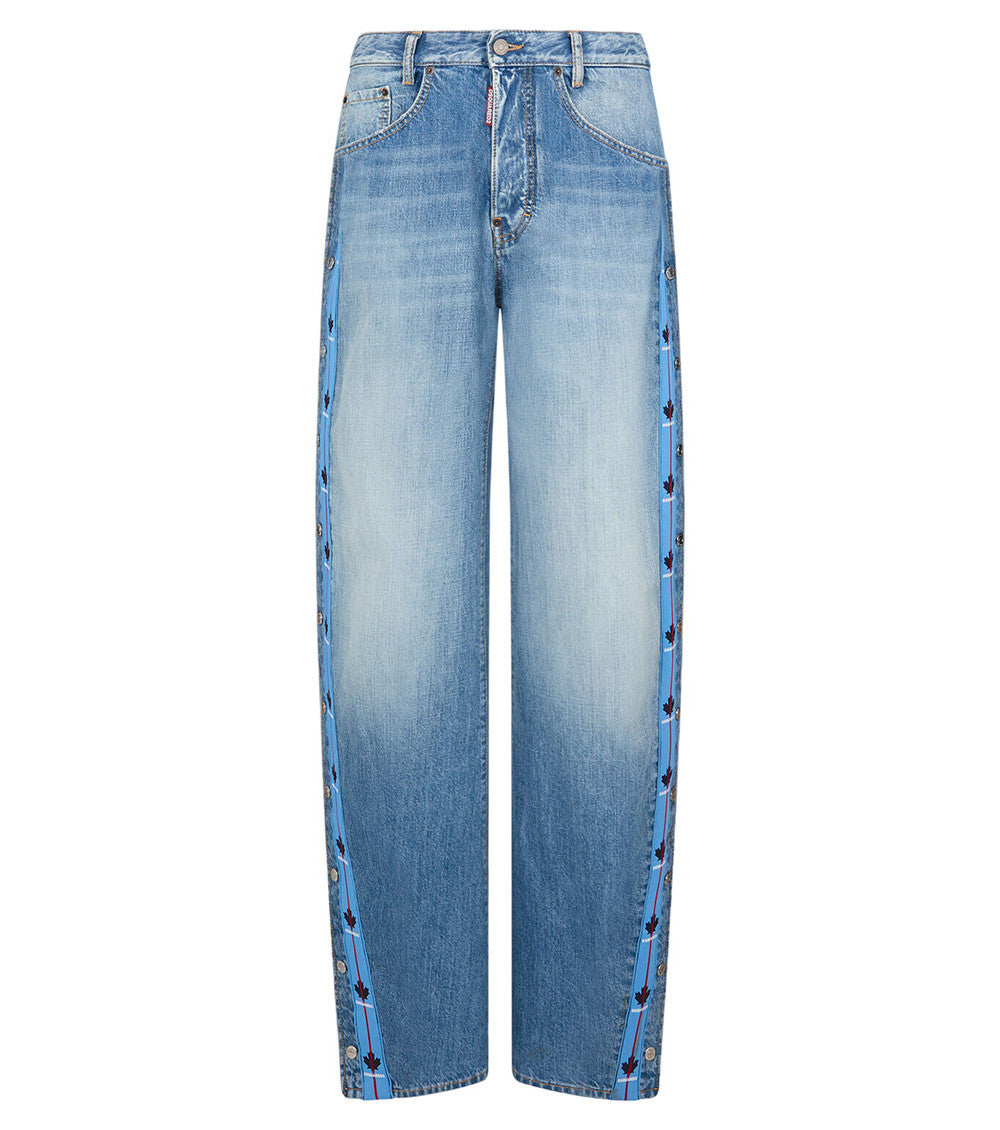 Navy Blue Mid Rise Jeans 1