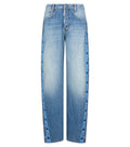 Navy Blue Mid Rise Jeans 1