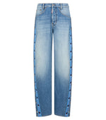 Navy Blue Mid Rise Jeans 1