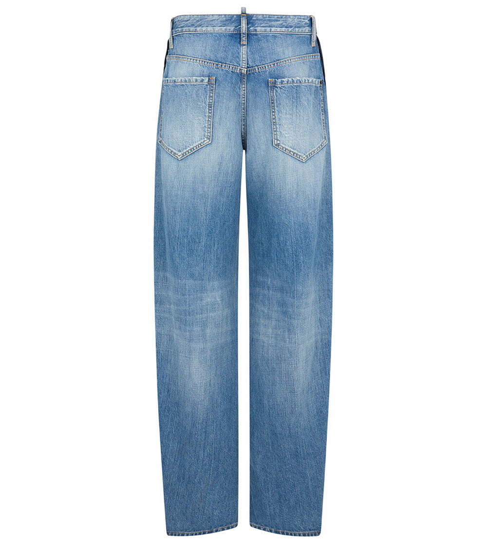 Navy Blue Mid Rise Jeans 3