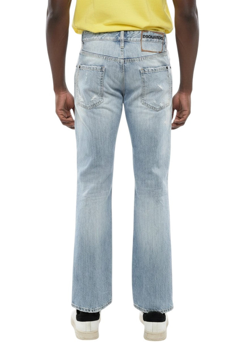 Blue Mid Rise Jeans 2