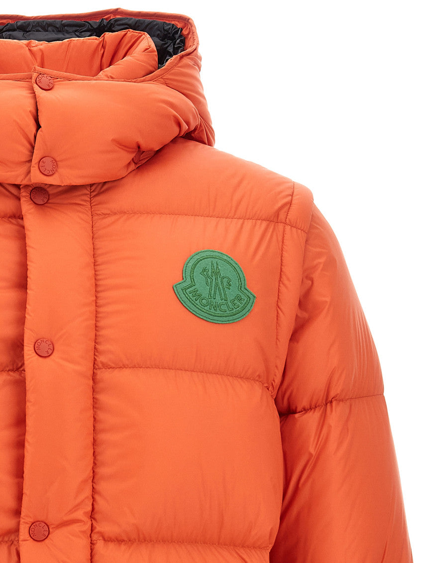 Orange 2 in 1 'Cyclone' down jacket 4