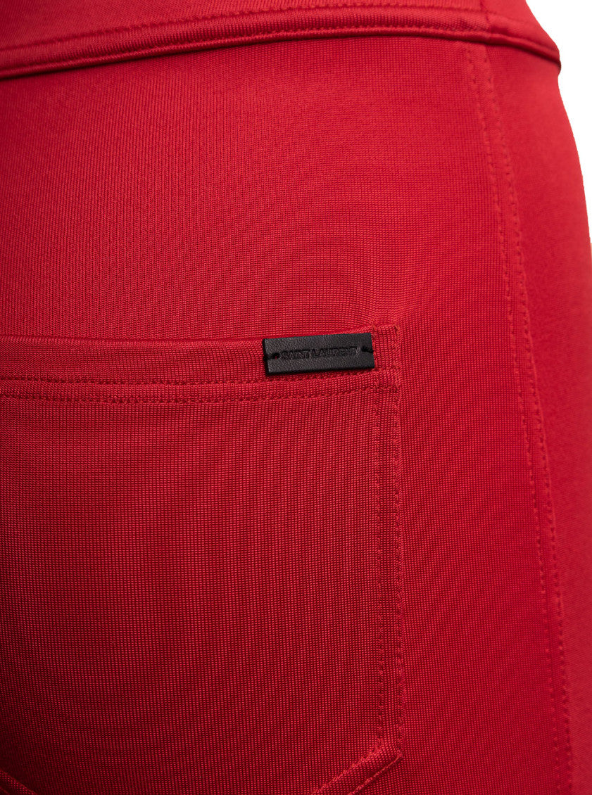 Red Slim Fit Red Pant 3