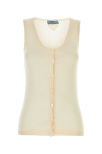 Skin pink cashmere blend vest 1