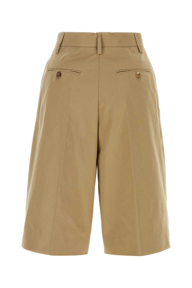 Beige cotton bermuda shorts  2