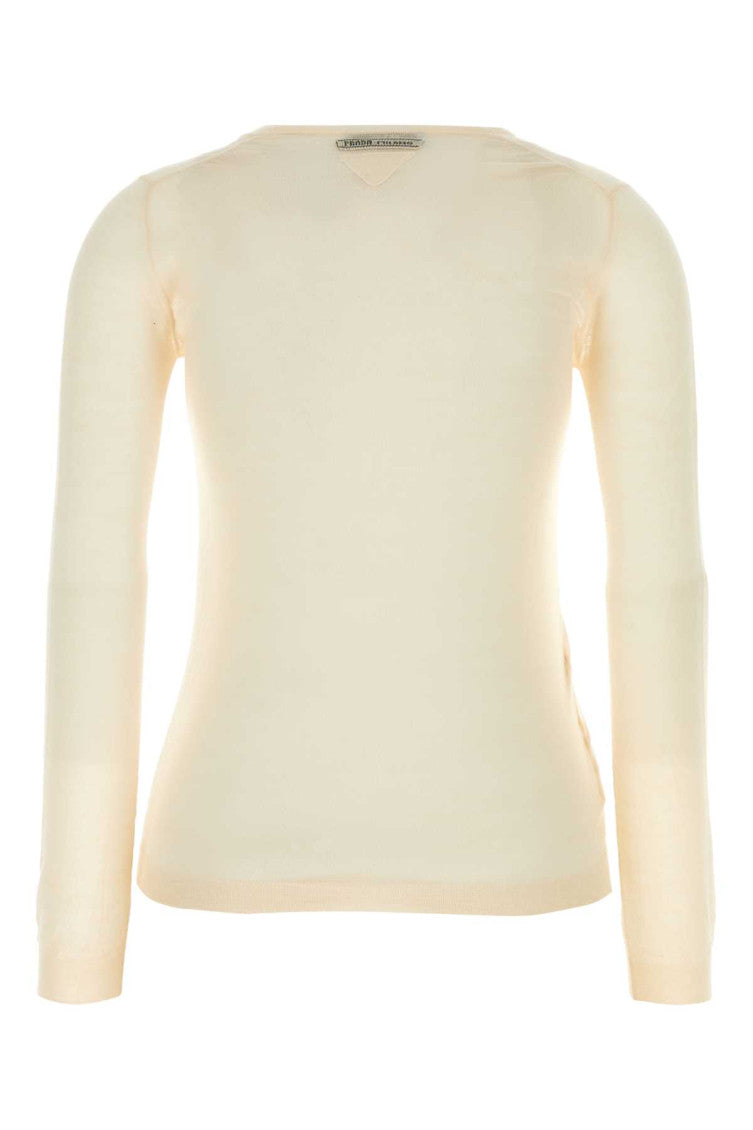 Beige Cashmere Blend Sweater 2