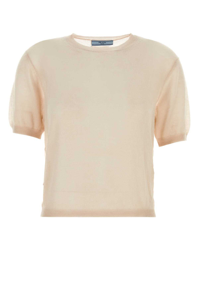 Skin pink cashmere sweater 1