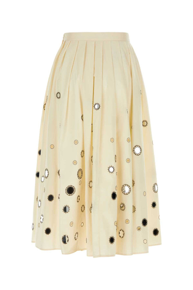 Cream cotton skirt 2