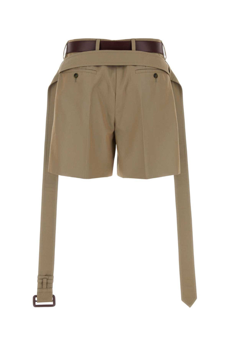 Khaki twill shorts 2
