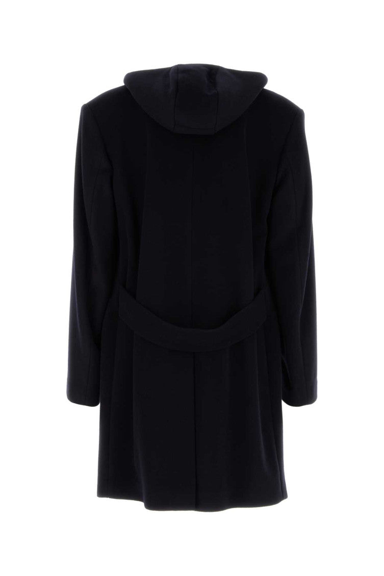 Midnight blue wool blend coat 2