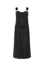 Black Printed Silk Dress 1