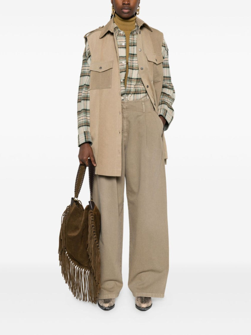 Beige Wide Leg Trouser 2