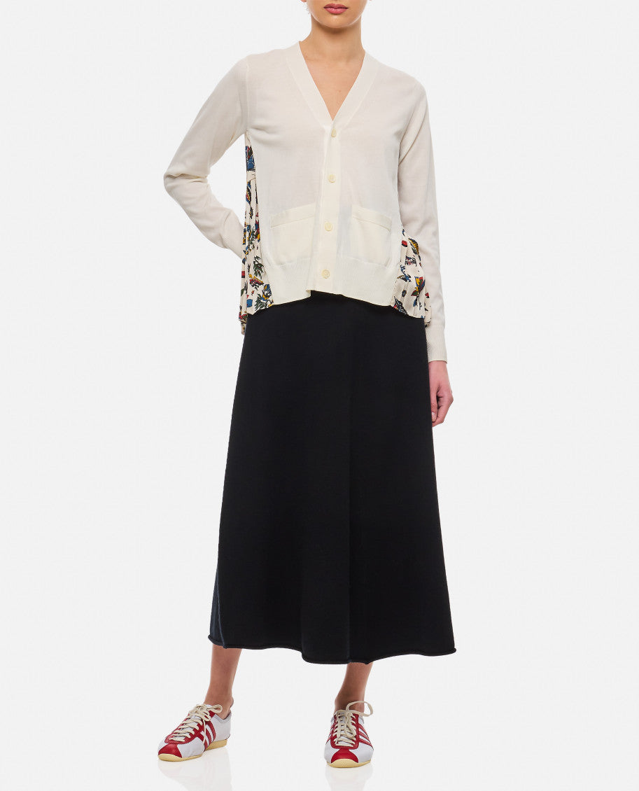 Black Solid Midi Skirt 2