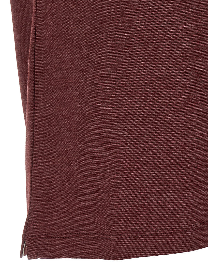 Maroon Shirt Collar Polo 4