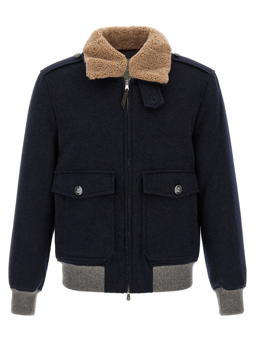 Blue Regular Bomber Jacket 1