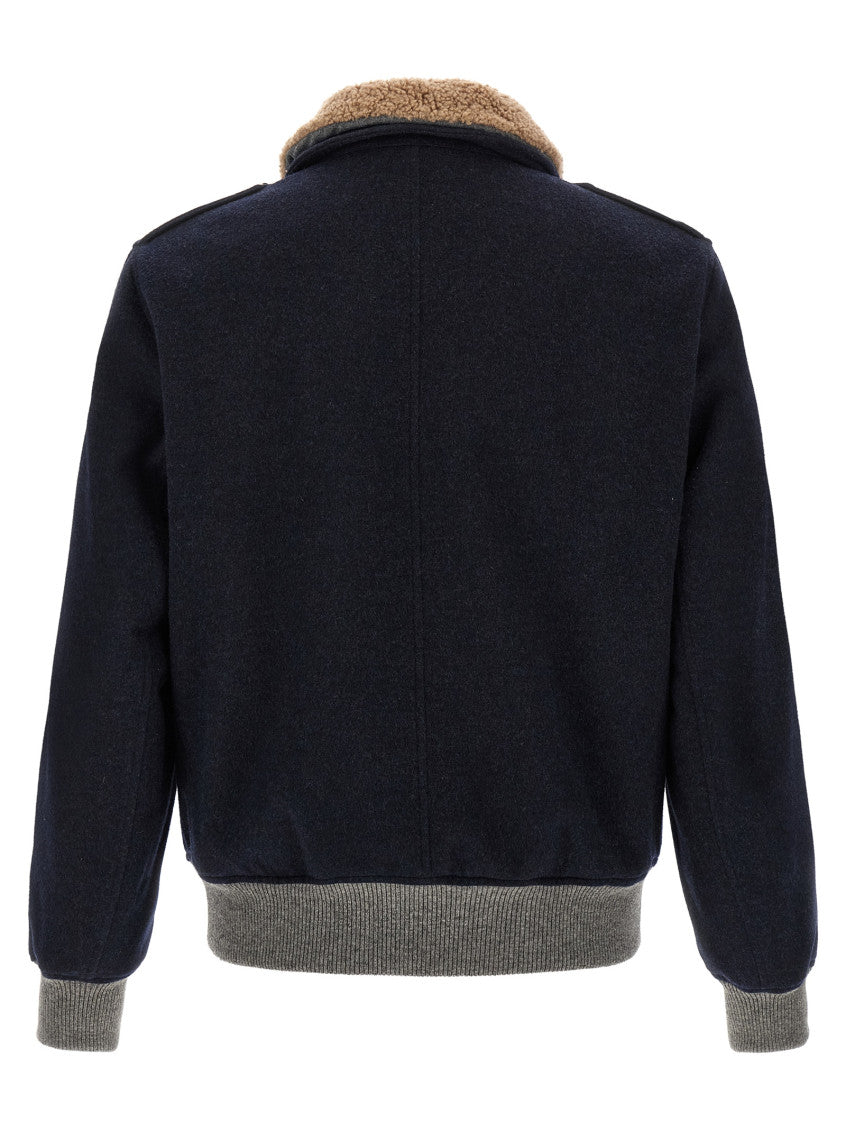 Blue Regular Bomber Jacket 2