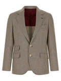 Taupe Notched Lapel Blazer 1