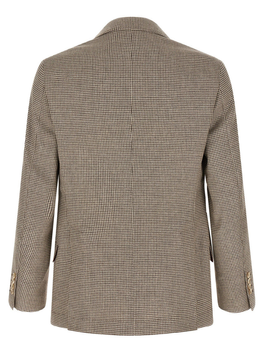 Taupe Notched Lapel Blazer 2