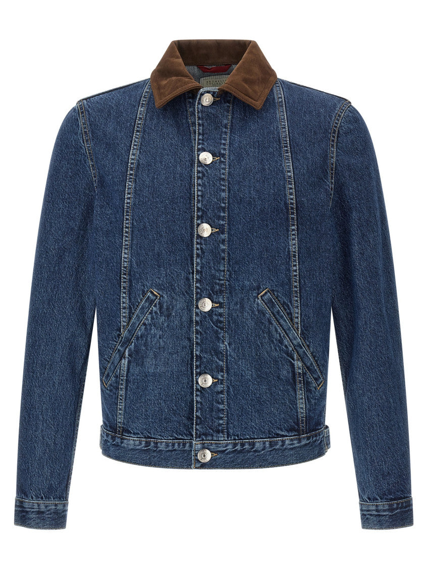 Blue Shirt Collar Jacket 1