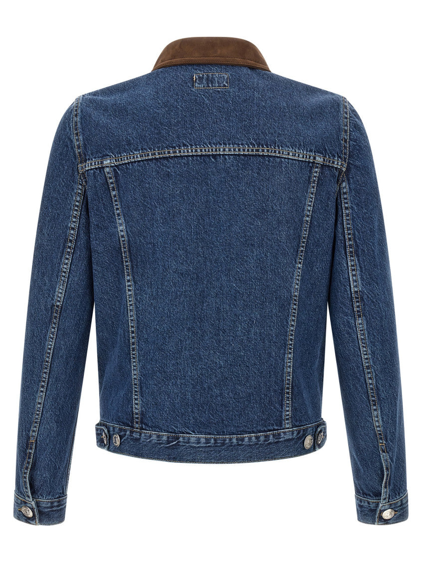 Blue Shirt Collar Jacket 2