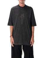 Black Printed Oversized T-Shirt 1