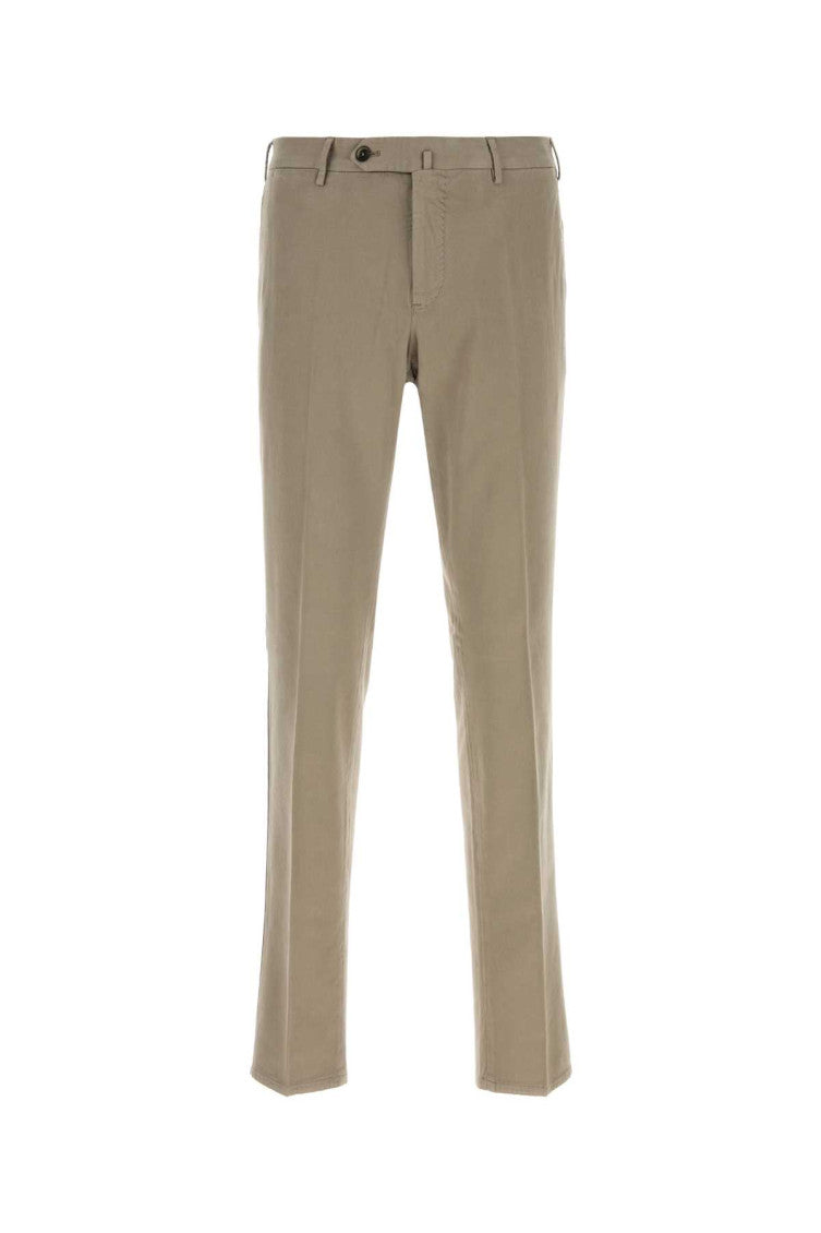 Beige Flat Front Pants 1