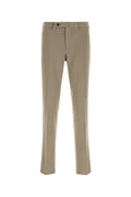 Beige Flat Front Pants 1