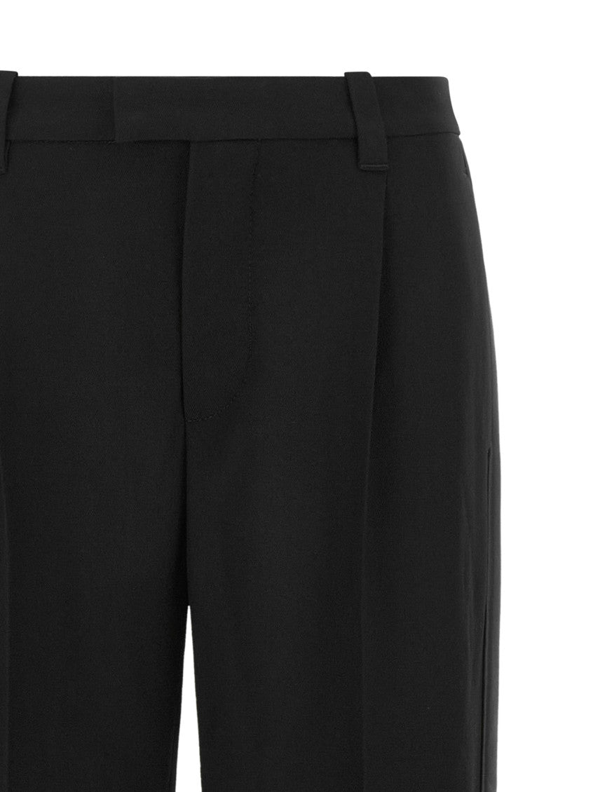 Black Straight Pleated Pants 3