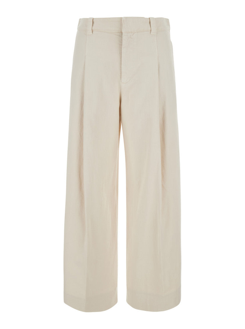 Off White Regular Pleated Pants 1