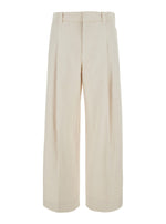 Off White Regular Pleated Pants 1
