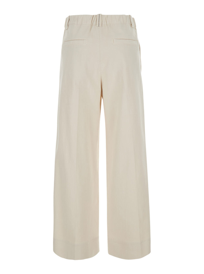 Off White Regular Pleated Pants 2