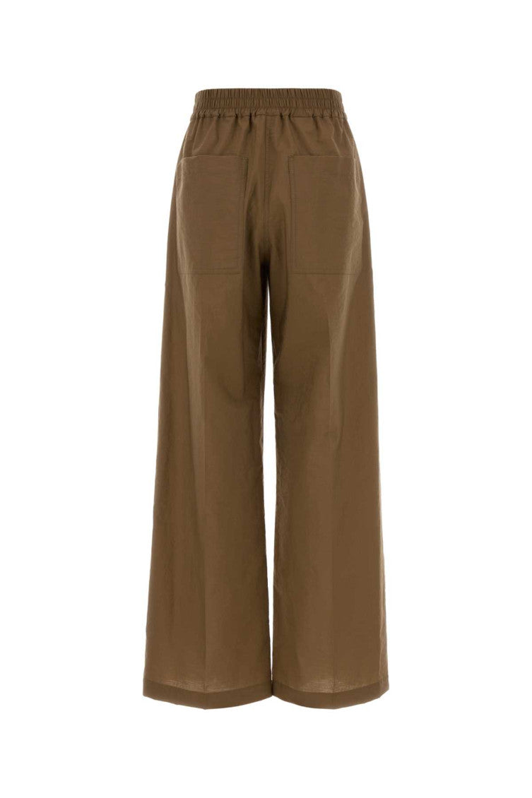 Brown Loose Elasticated Pant 2