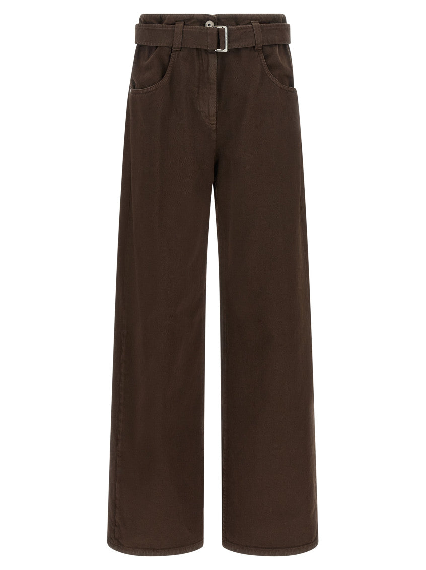 Brown Regular Flat Front Pant 1