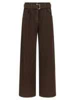 Brown Regular Flat Front Pant 1