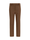 Brown Slim Flat Front Pant 1