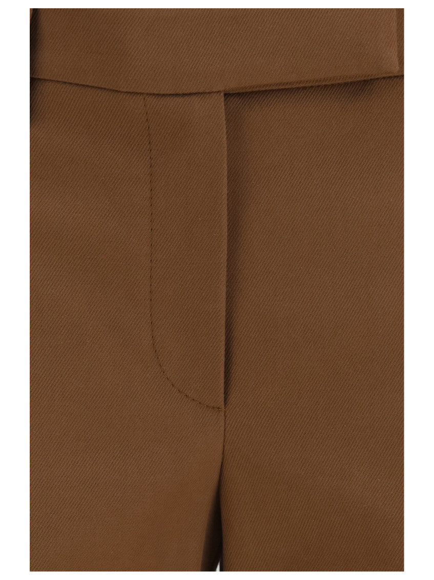 Brown Slim Flat Front Pant 3