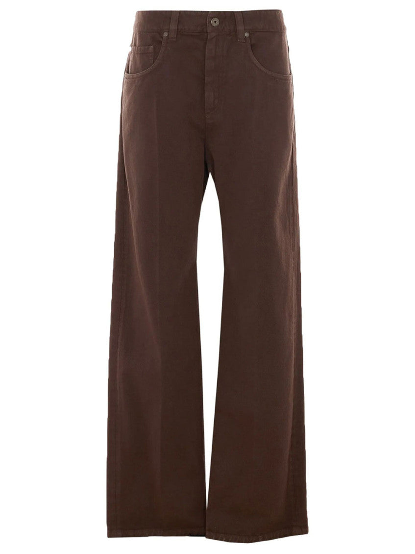 Dark Brown Regular Flat Front Pant 1