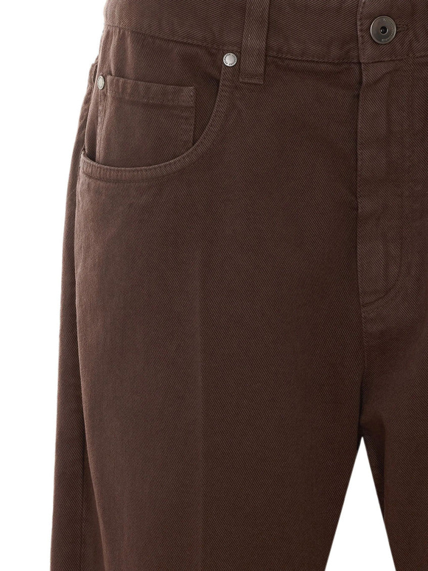 Dark Brown Regular Flat Front Pant 3