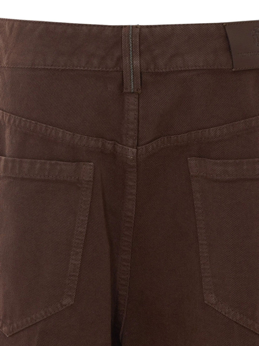 Dark Brown Regular Flat Front Pant 4