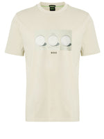 Beige Crew Neck T-Shirt 1