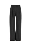 Dark Grey Tailored Pleated Pants 1