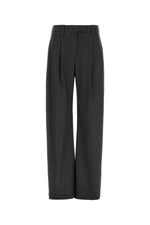 Dark Grey Tailored Pleated Pants 1