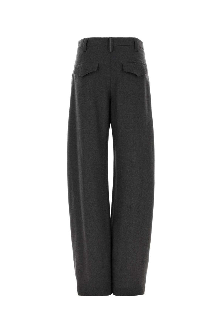 Dark Grey Tailored Pleated Pants 2