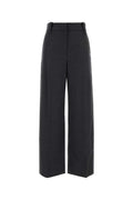 Dark Grey Tailored Flat Front Pants 1