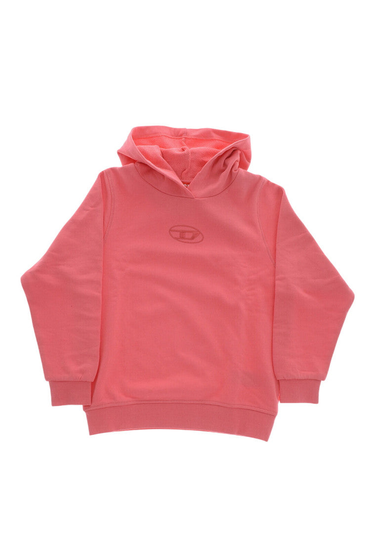 Girls Pink Cotton Hoodie 1