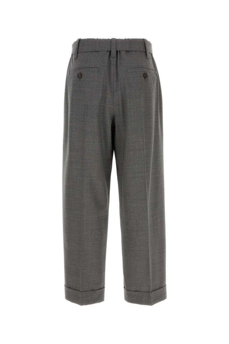 Grey Relaxed Pleated Pant 2