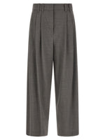 Grey Relaxed Pleated Pants 1